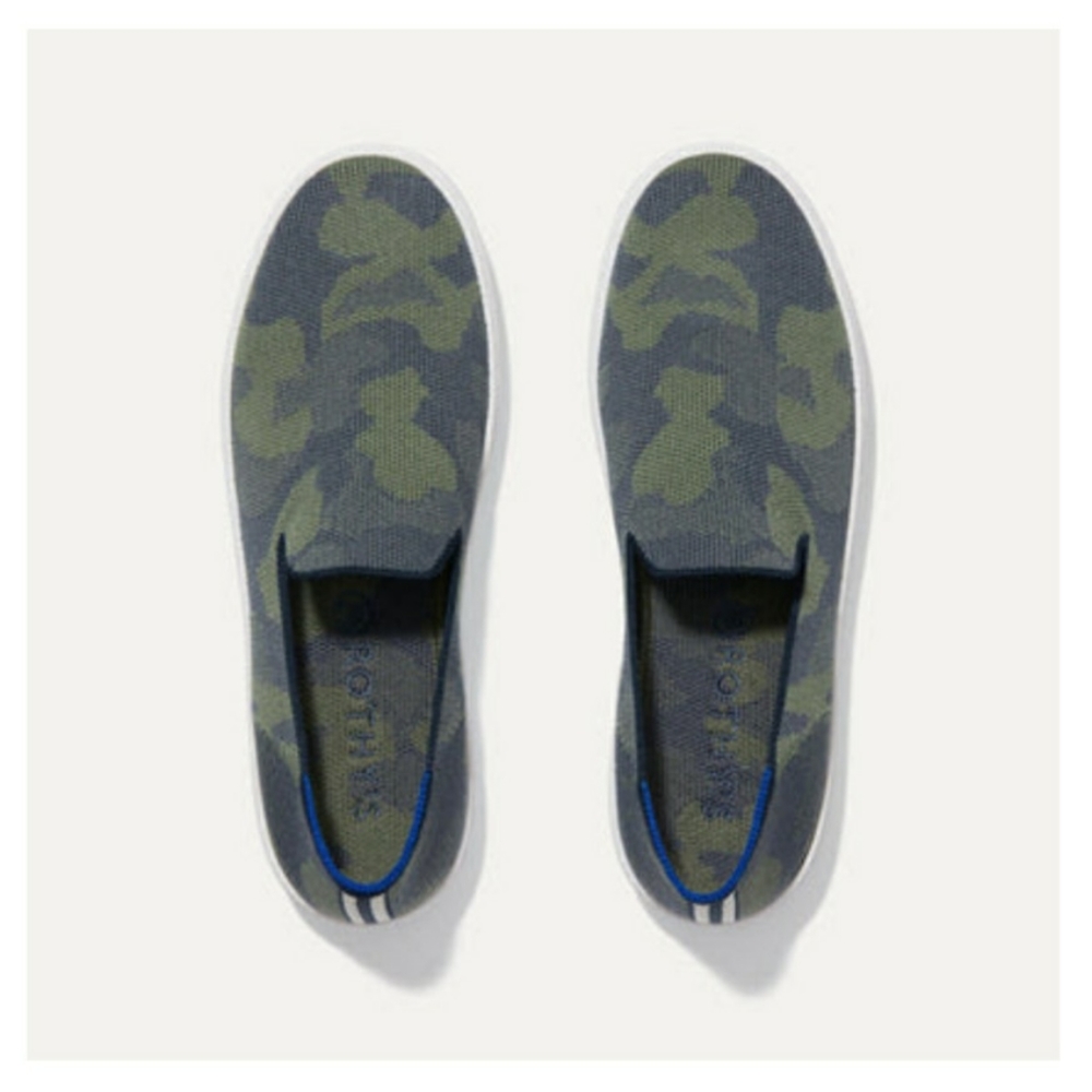 Rothy's The Original Slip On Sneaker Sage Camo size 9.5
